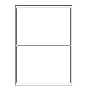 오피스라벨 A4 라벨지 2칸(1x2) 100매 흰색 물류관리용라벨 스티커라벨지 폼텍 규격 라벨용지 라벨지