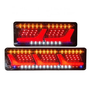 트럭 LED 테일램프 트레일러 화물차 우리파파 후미등 12v 브레이크등 24v TL-03, 1개