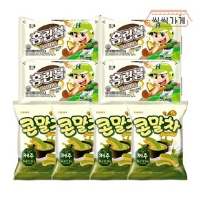 [씩씩가게] 콘말차 66g x 4ea + 홈런볼 피스타치오 43g x 4ea, 1개