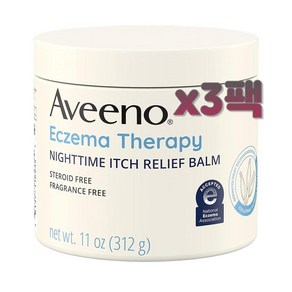 아비노 에크즈마 테라피 나이트타임 잇치 릴리프 밤 312g x3팩 Eczema Theapy, 3개