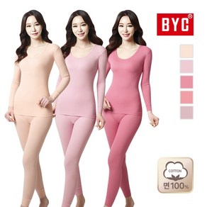 BYC 베이직 순면 여자 내복세트 (90~105)