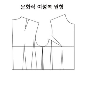 패션스타트 패턴인 P599 Bodice basic pattern 문화식 여성복 옷 패턴 도안 옷본