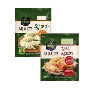 CJ 비비고 왕교자만두1050g+김치왕교자1050g, 1.05kg, 1세트