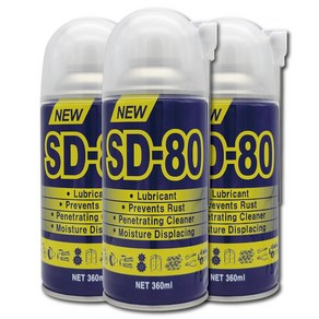 SD-80 윤활 방청제 360ml 녹제거 녹방지 그리스 오일제거, 1개