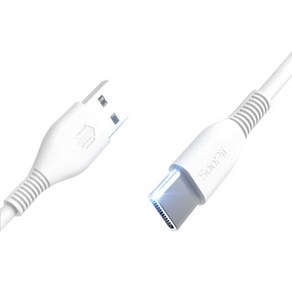 [soopii] USB-A 2.0 to Type-C 고속 충전케이블 S12C [0.21m], 1개