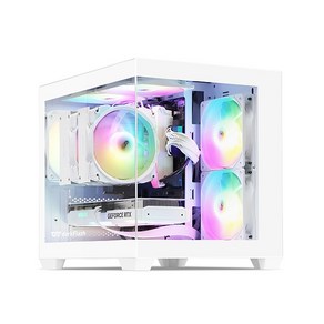 DARKFLASH DARKFLASH DCM30 RGB 강화유리 (화이트), 1개