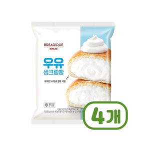 브레디크 우유생크림빵 간식베이커리 135g x 4개