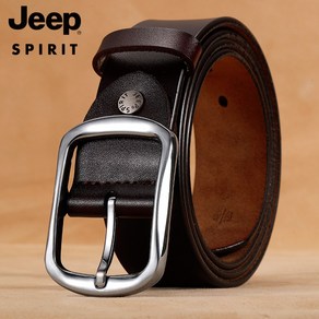 JEEPSPIRIT 정품 남성용 가죽 자동 버클 벨트 OM18CD996BT0348