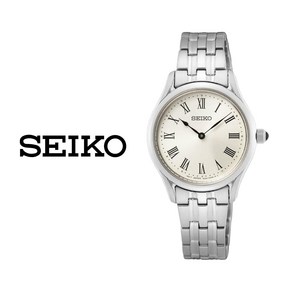 세이코 SEIKO 여성 크림 메탈 패션 손목시계 SWR069P1