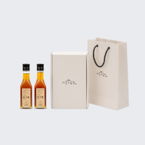 국내산 참기름 들기름 명절 선물세트, 2개, 180ml