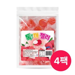 까먹는 톡까젤리 리치맛 175gX4팩 쫀득 리얼과즙, 4개, 175g