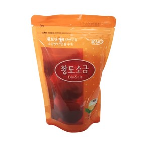 황토 소금 300g 파우치 간편 소금 융용 신안 미네랄 구운 짭쪼름 짭짤 천연 황토, 1개