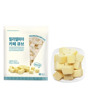 [딜라잇가든] 필라델피아 냉동 치즈케이크큐브 500g 큐브치즈 빙수치즈