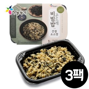 하늘농가 [하늘농가] 곤드레비빔밥 간장맛 215g x 3팩