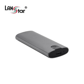 랜스타 LS-NVME-CASE USB3.1 C타입 NVMe M2 외장SSD 케이스, 1개