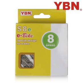 YBN 전기자전거 체인 8단 9단 10단 11단 12단, 8단 전기자전거 체인, 1개