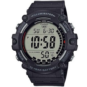 [CASIO] 카시오 AE-1500WH-1A 남성 군인 방수 우레탄 10년전지 시계