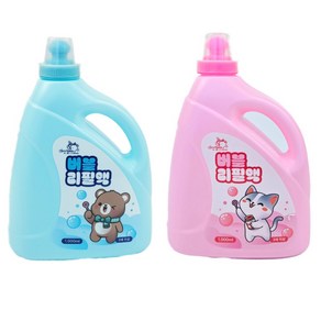 어린이 버블 리필액 1000ml 2개, 1세트, 혼합