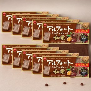 일본 부르봉 알포트 미니 초콜릿 밤 맛 체스트넛 12개입 x10팩, 10개, 55ml, 55g