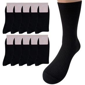 YMSOCKS [갑종양말] 신사 장목 쫀쫀 골지양말 10족 세트