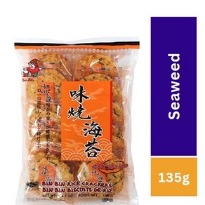 BIN-BIN 쌀과자 매운맛 135g BIN-BIN Rice Cackes Spicy Flavo, 1개