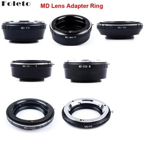 카메라 렌즈 어댑터 Foleto 링 fo MD MC Lens to Fo pentax NX 4/3 M43 마운트 G3 GF5 MDM4 호환, FOR MD-NIKON 1, 1)MD-FX, 1개