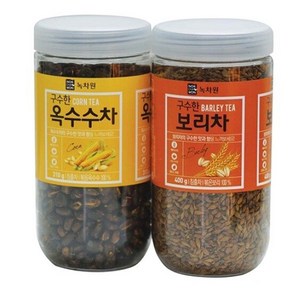 [녹차원] 구수한 2종 세트 (보리차 400g+옥수수차 310g), 보리차 400g + 옥수수차 310g, 1세트, 400g, 1세트