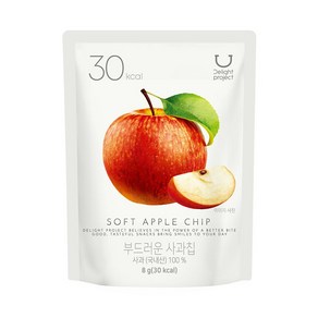 딜라이트 프로젝트 과일칩 부드러운 사과칩, 1개, 8g