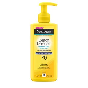 Neutrogena Beach Defense SPF 70 선스크린 로션 오일 프리 8.5온스