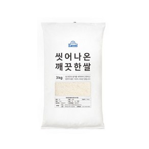 엘그로 [24년 햅쌀] 씻어나온 깨끗한쌀 청결미 3kg박스포장, 단일옵션, 3kg, 1개