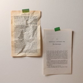 빈티지 감성 영문 페이퍼 카페 홈 원룸 자취방 인테리어 촬영 소품 [Vintage English Paper for Home Interior Props for Shooting]