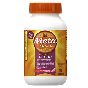 Metmcl Capsules 160ct Size 160ct Metamucil Fibe Supplement Metmcl 캡슐 160ct 크기 160ct Metamucil 섬유 보충, 1개, 160정