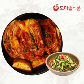 (m)도미솔 박미희 사랑채포기김치3kg + 열무김치2kg, 1세트, 5kg