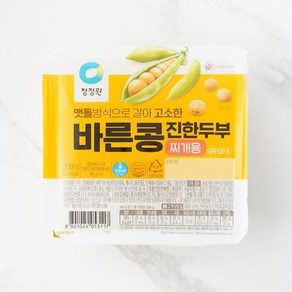 [메가마트]대상 종가 바른콩 진한 두부 찌개용 300g, 1개