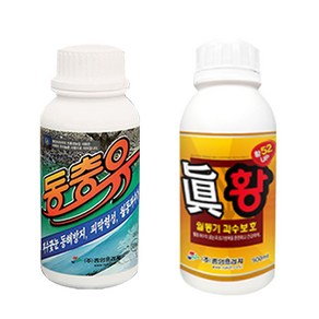 기계유제 동충유 유화입료 진황 각각 월동유 과수관리, 1세트, 500ml, 01. 동충유 500ml + 유황비료 500ml 세트