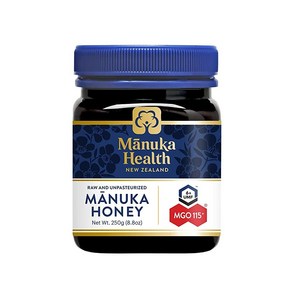 Manuka Health 생 마누카 꿀 8.8oz(250g) 100% 순수 뉴질랜드산 MGO 573+ UMF 16+ 인증, MGO 115+, 250g, 1개