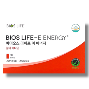 유니시티 바이오스 라이프 이 에너지 멀티 비타민 9gx 30포 BIOS LIFE - E ENERGY 하루1포