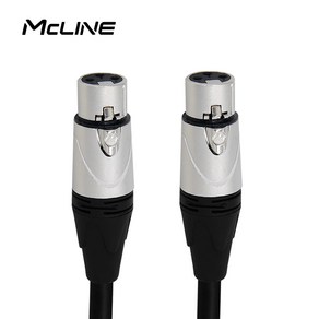 맥라인 캐논 XLR to XLR FF 연장 케이블 3m MC-HA18, 1개