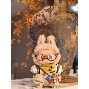 15cm 17cm 30cm 라부부 Labubu 인형옷 레오파드 표범옷 투피스 세트