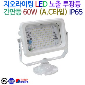 지오라이팅 LED노출투광등 간판등 60W(A, 주광색(60W), 백색, 1개