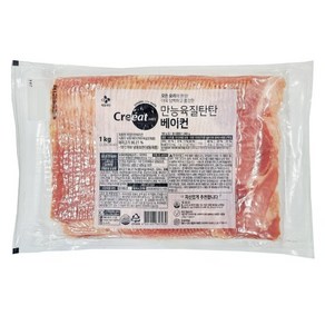 CJ 크레잇 만능육질탄탄 베이컨 1kg, 1개, 999g