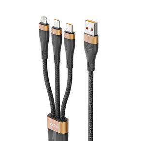 엑토 USB 3in1 C타입 아이폰 5핀 충전 케이블 USB-44