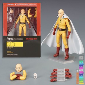 원펀맨 사이타마 figma310 관절 액션 피규어 모형, OPP 개별 포장, 1개