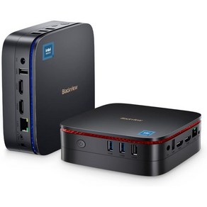 프리미엄 미니 고성능 슬림 초소형 컴퓨터 Blackview MP60 Mini PC Windows 11 Po 16GB DDR4 RAM 512GB M.2 SSD 게이밍 프로세서, 1 TB, 16 GB