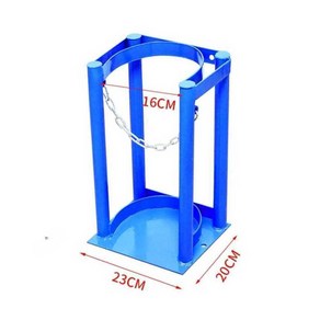 가스통 전도방지 고정 거치대 선반 잠금 보관대 보관함 홀더 장치, 2. 4L5L 낙타 흰색 단일 병, 1개