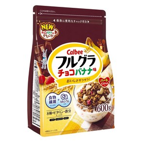 가루비 후루구라 초코바나나 맛 하트 비스켓 포함 지퍼백 타입, 600g, 1개