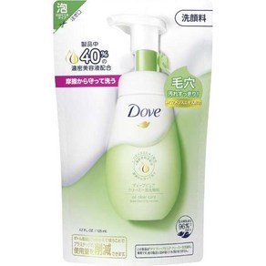 유니레버 Dove (도브) 딥 퓨어 크리미 거품 클렌저 리필 [세안폼], 단일, 1개, 125ml