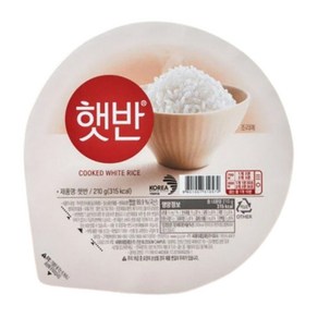 햇반 백미밥, 210g, 12개