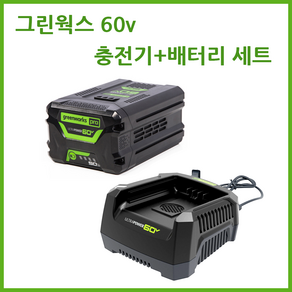 그린웍스 60v 충전기+배터리 세트, 5ah세트, 1개