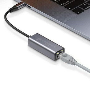 리와트 노트북 C타입 랜젠더 LED 이더넷 어댑터 랜선 랜동글 USB 3.1 기가비트 인터넷 연결 LGC2, 2. 기가 (1000Mbps), 1개